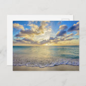 海を渡るアルバの夕日 ポストカード (正面/裏面)