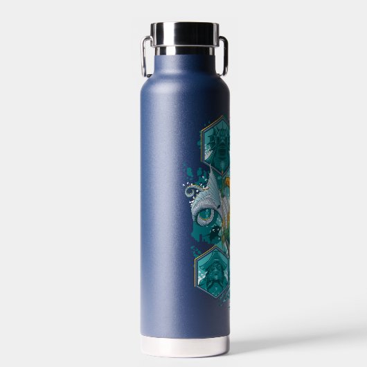 海を渡る海の馬に乗るアクアマン ウォーターボトル (正面)