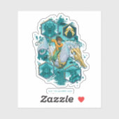 海を渡る海の馬に乗るアクアマン シール (シート)