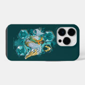 海を渡る海の馬に乗るアクアマン iPhoneケース (裏面横)