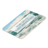 "海を渡る"引用文フレキシブ感動的ル マグネット (左側)