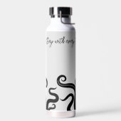 海を満喫するタコのサーマル ウォーターボトル (左面)