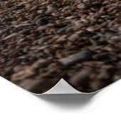 海を眺めるデッキチェア ポスター (角)