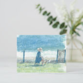 海を絵を描くこと ポストカード (スタンド正面)