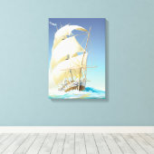 海を航海する キャンバスプリント (インサイチュ (ウッドフロア))