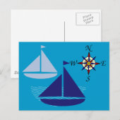 海を航行すること ポストカード (正面/裏面)