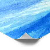 海を航行する帆船 ポスター (角)