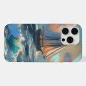 海を航行する船 iPhoneケース (裏面横)