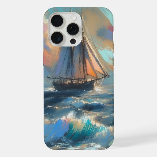 海を航行する船 iPhoneケース (裏面)