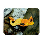 海を見つめるブロンドの人魚 マグネット (横)