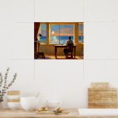 海を見ている人 ポスター (キッチン)