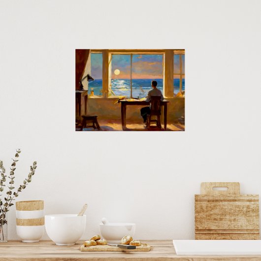 海を見ている人 ポスター (キッチン)