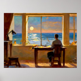 海を見ている人 ポスター