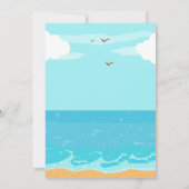 海を見ている女の子 招待状 (裏面)