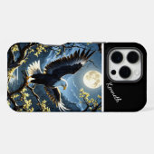 海を見下ろすワシ iPhoneケース (裏面横)