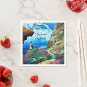 海を見下ろす灯台 スタンダードカクテルナプキン (インサイチュ)