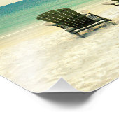 海を見下ろす2つのビーチチェア フォトプリント            (角)