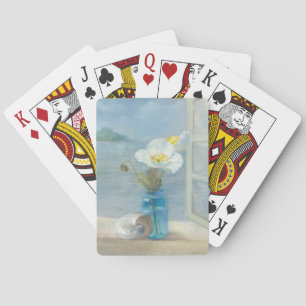 海を見落とす白い花 トランプ