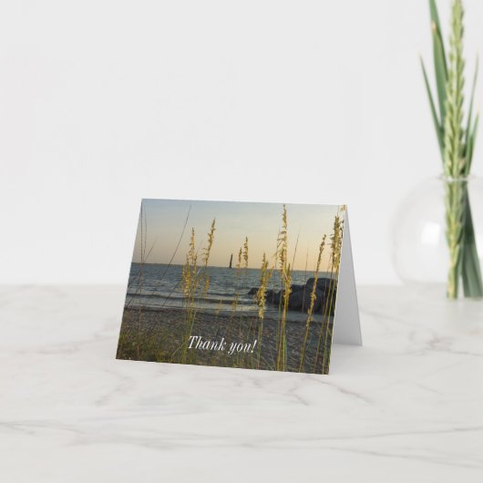 海を越えてオート麦ありがとう サンキューカード (正面)