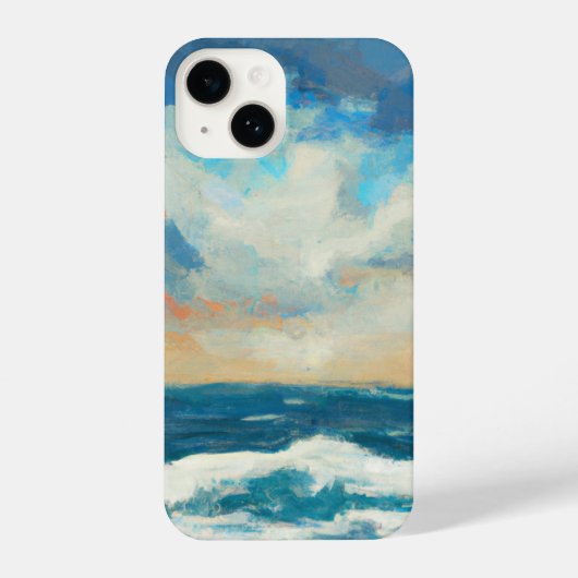 海アイ絵画が油彩画を制作 iPhoneケース (裏面)