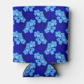 海アオウミガメハイビスカスフラワー 缶クーラー (正面)