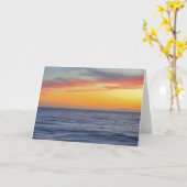 海アットサンセットモーションアートノートカード カード (黄色い花)
