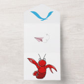 海アドベンチャー誕生日 – フラットカード オールインワン招待状 (内側)