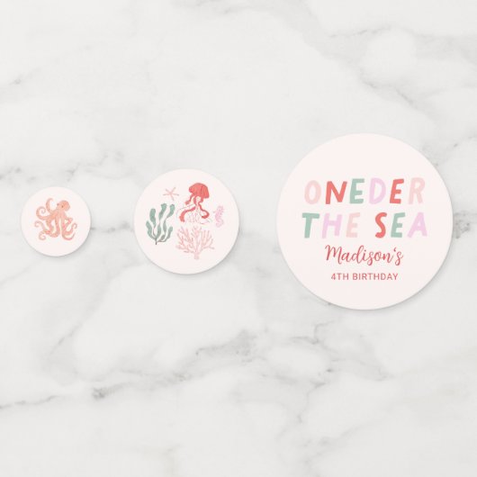 海アニマルガール1歳の誕生日パーティー コンフェッティ (正面)