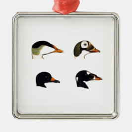 海アヒルのロゴ メタルオーナメント