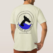 海アライアンスTシャ男性へツ Tシャツ (裏面)