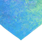 海アルコールインクでアクリル抽象芸術注ぎ ショートテーブルランナー (コーナー)