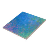 海アルコールインクでアクリル抽象芸術注ぎ タイル (側面)