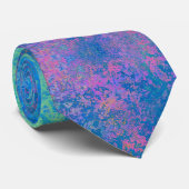 海アルコールインクでアクリル抽象芸術注ぎ ネクタイ (ロール)