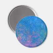 海アルコールインクでアクリル抽象芸術注ぎ マグネット (正面/裏面)