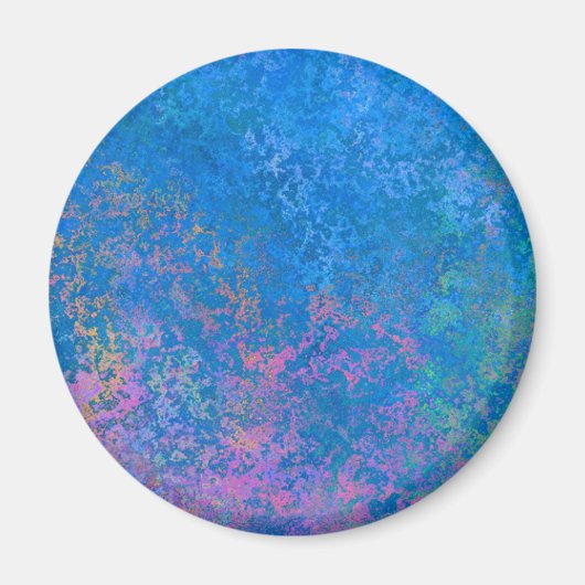 海アルコールインクでアクリル抽象芸術注ぎ マグネット (正面)