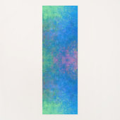 海アルコールインクでアクリル抽象芸術注ぎ ヨガマット (正面)