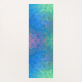 海アルコールインクでアクリル抽象芸術注ぎ ヨガマット (裏面)