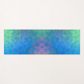 海アルコールインクでアクリル抽象芸術注ぎ ヨガマット (正面(横))