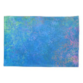 海アルコールインクでアクリル抽象芸術注ぎ 枕カバー (裏面)