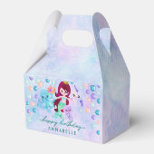 海アンダーザシーマーメイドテーマハッピーバースデー フェイバーボックス (裏面サイド)