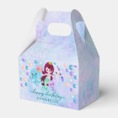 海アンダーザシーマーメイドテーマハッピーバースデー フェイバーボックス (正面サイド)