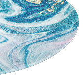 海アート:大理石瑪瑙の渦巻き。 カッティングボード (角)