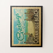 海イルビーチジグソーパズルヴィンテージトラベル ジグソーパズル (縦)