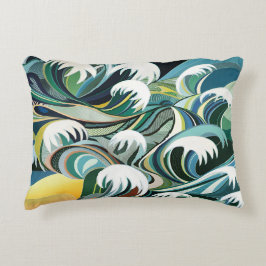 海インスパイアの模様 アクセントクッション