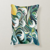 海インスパイアの模様 アクセントクッション (正面(垂直))