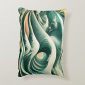 海インスパイアの模様 アクセントクッション (裏面(縦))