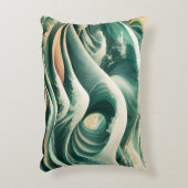 海インスパイアの模様 アクセントクッション (正面(垂直))