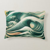 海インスパイアの模様 アクセントクッション (裏面)