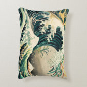 海インスパイアの模様 アクセントクッション (裏面(縦))