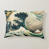 海インスパイアの模様 アクセントクッション (裏面)